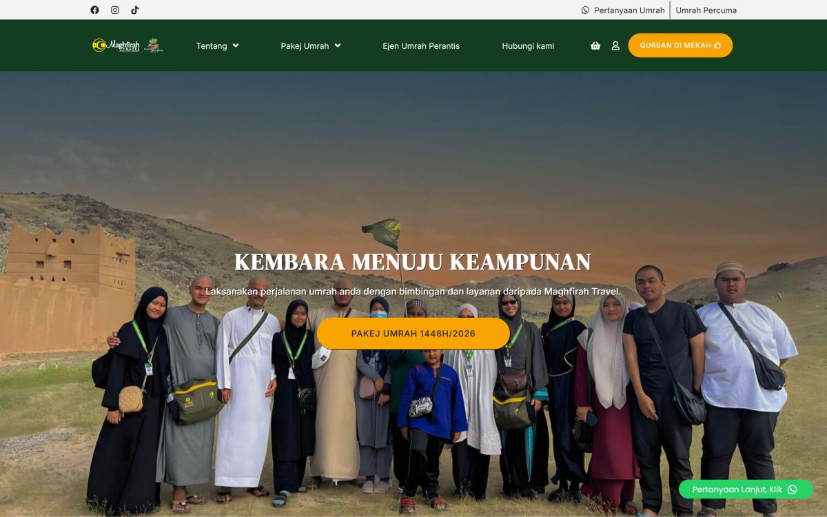 Maghfirah Travel & Tours website preview